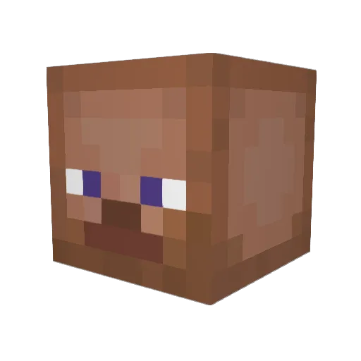 GuapForager Minecraft avatar head, 3D render