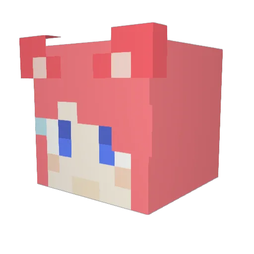 Guaporacer Minecraft avatar head, 3D render