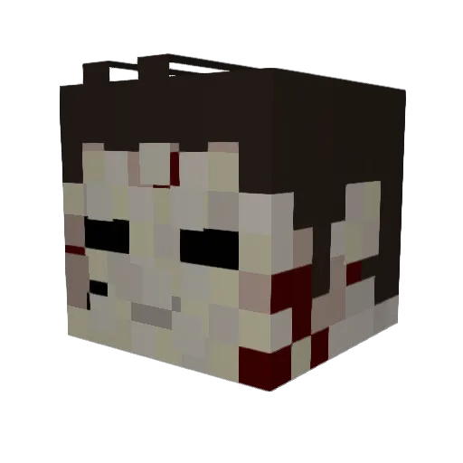 Guaranaaaa Minecraft avatar head, 3D render