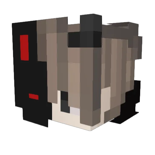GuardEnF2 Minecraft avatar head, 3D render