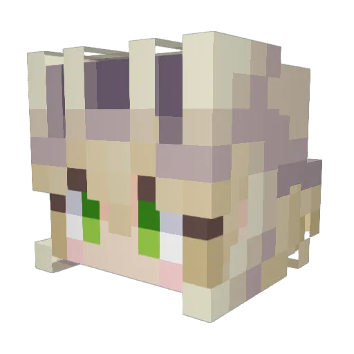 Guardian0715 Minecraft avatar head, 3D render