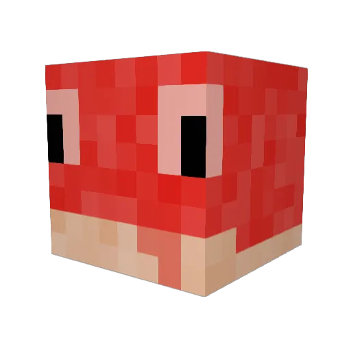 Guardian11X Minecraft avatar head, 3D render
