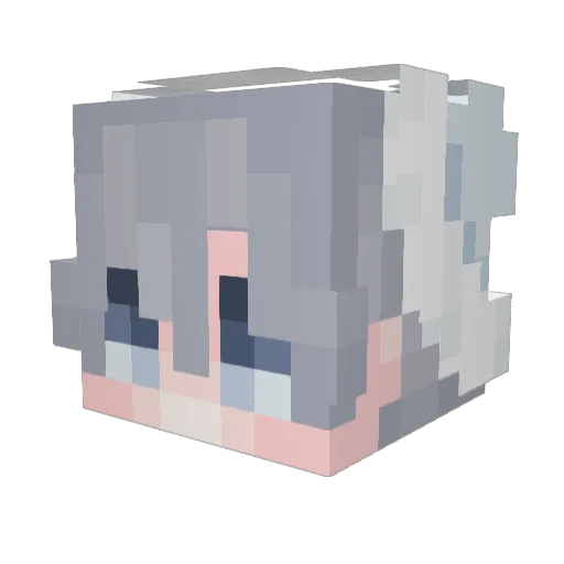 Guardian1207 Minecraft avatar head, 3D render
