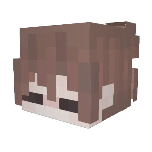Guardian12395 Minecraft avatar head, 3D render