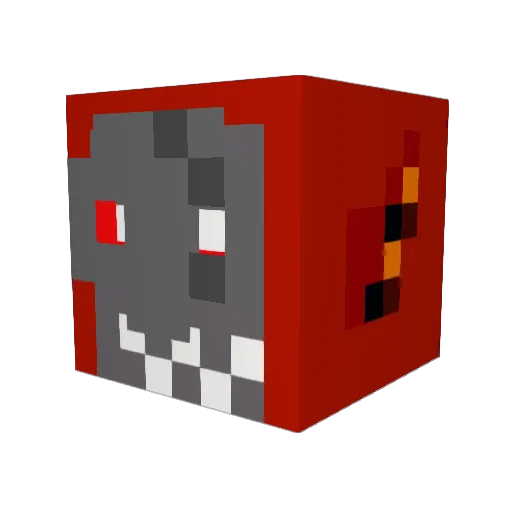 GuardianMKII Minecraft avatar head, 3D render