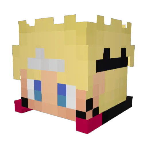 GuardianMatrix70 Minecraft avatar head, 3D render