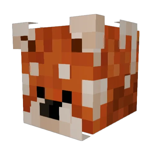 Guardian_Mecha Minecraft avatar head, 3D render