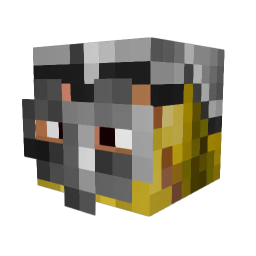 GuardofOdin Minecraft avatar head, 3D render