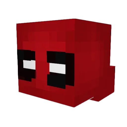 Guark Minecraft avatar head, 3D render