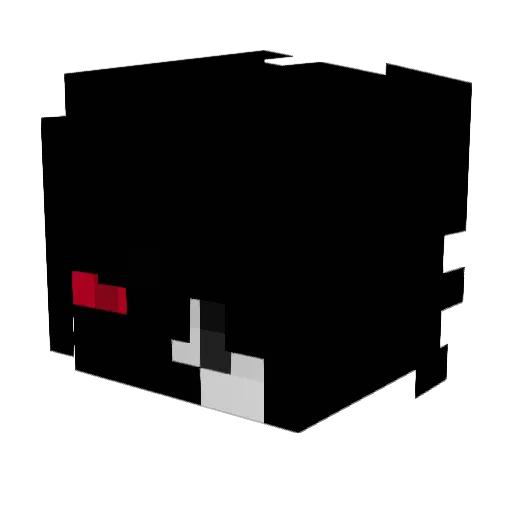 Guasch Minecraft avatar head, 3D render