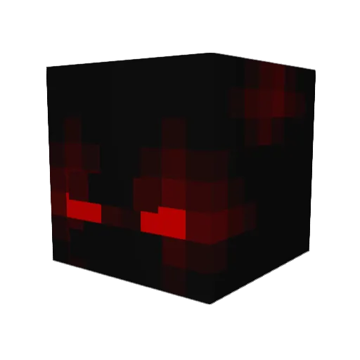 Guass Minecraft avatar head, 3D render