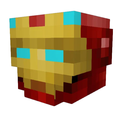 Guatemalla Minecraft avatar head, 3D render