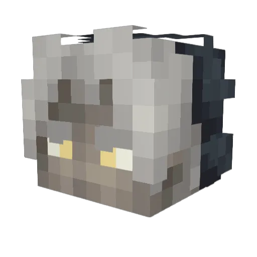 Guatonn Minecraft avatar head, 3D render