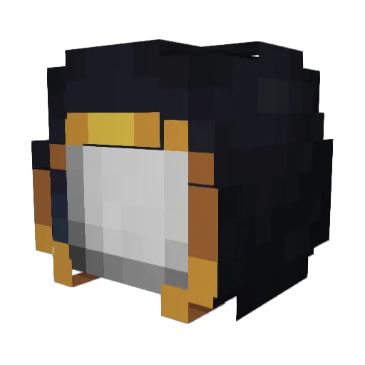 Guava3 Minecraft avatar head, 3D render