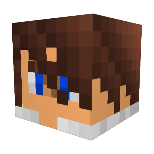 Guava591 Minecraft avatar head, 3D render