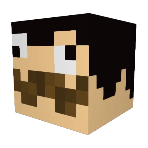 GuavaCarver Minecraft avatar head, 3D render