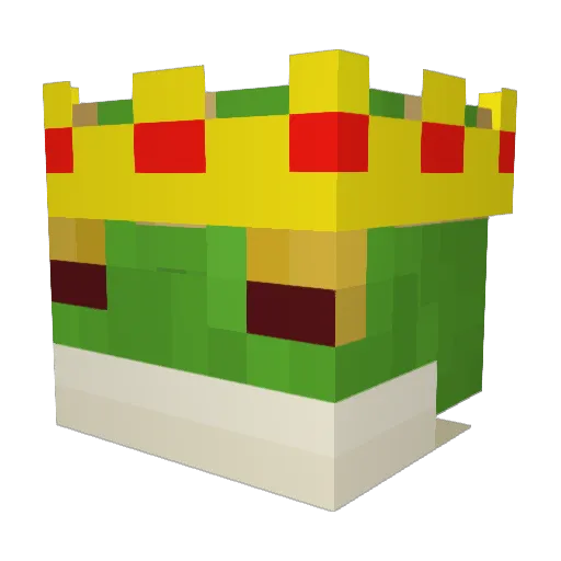 GuavaFrog Minecraft avatar head, 3D render