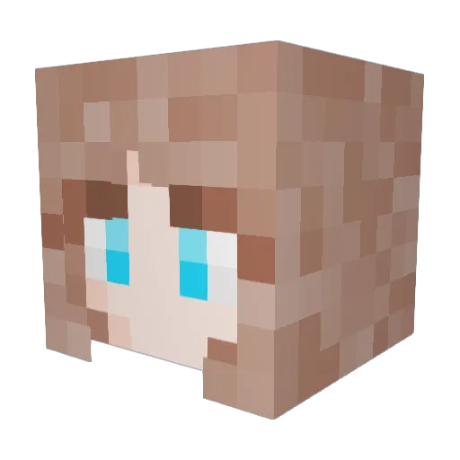 GuavaMC Minecraft avatar head, 3D render