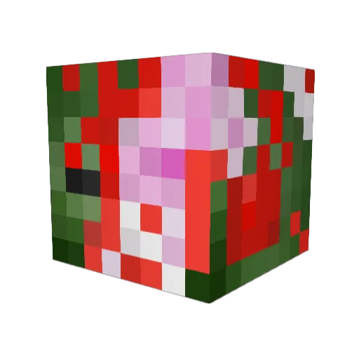 Guava_ Minecraft avatar head, 3D render