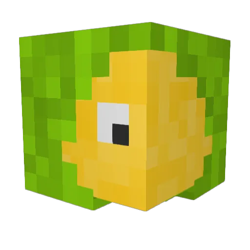 Guavaberry6 Minecraft avatar head, 3D render