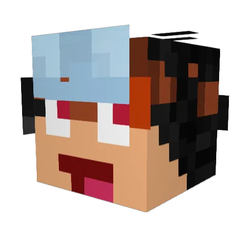 Guaxi_XD Minecraft avatar head, 3D render