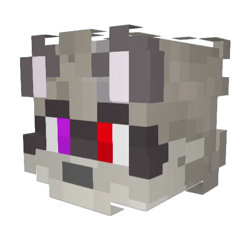 GuaxinimGM Minecraft avatar head, 3D render