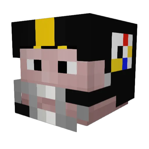 Gubbi21 Minecraft avatar head, 3D render