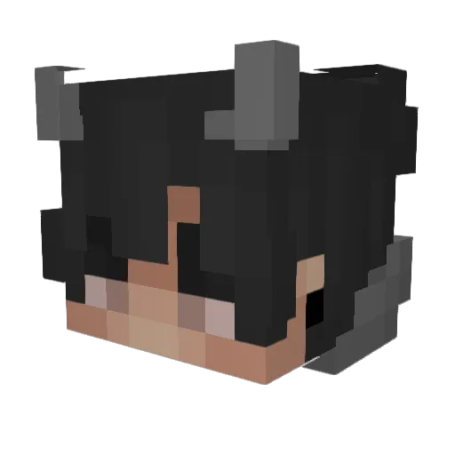 GubbleButs Minecraft avatar head, 3D render