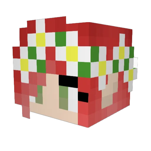GubbleGaming Minecraft avatar head, 3D render