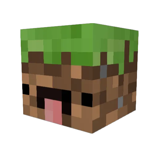 Gubglub Minecraft avatar head, 3D render