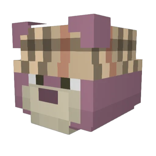 GucciBear_ Minecraft avatar head, 3D render