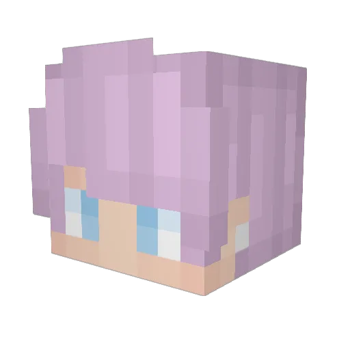 GucciBoober Minecraft avatar head, 3D render