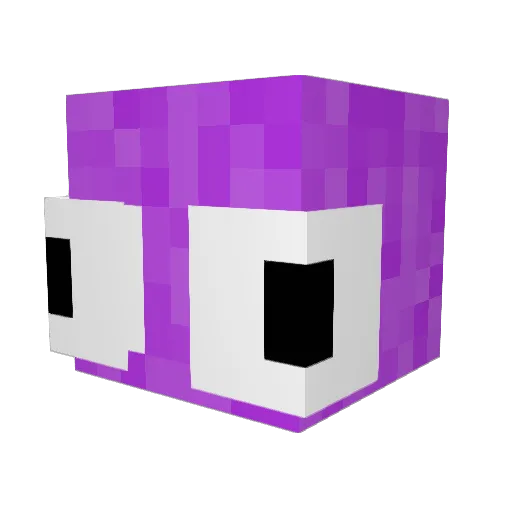 GucciBraidz Minecraft avatar head, 3D render