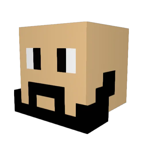 GucciBrazil Minecraft avatar head, 3D render