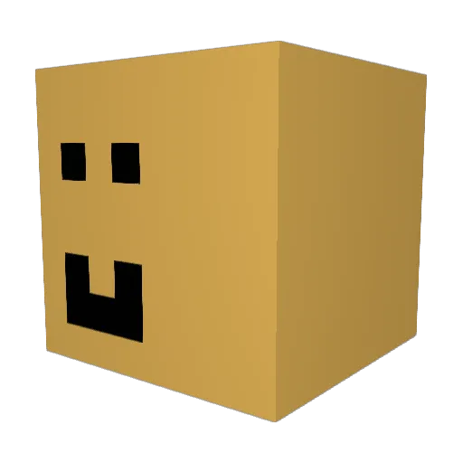 GucciDFlipFlops Minecraft avatar head, 3D render