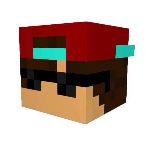 GucciDiamondMC Minecraft avatar head, 3D render