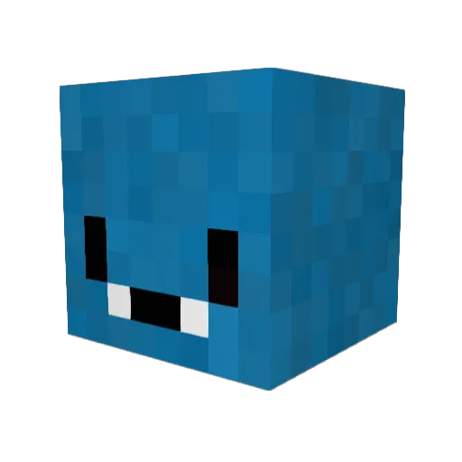GucciDiorPrada Minecraft avatar head, 3D render