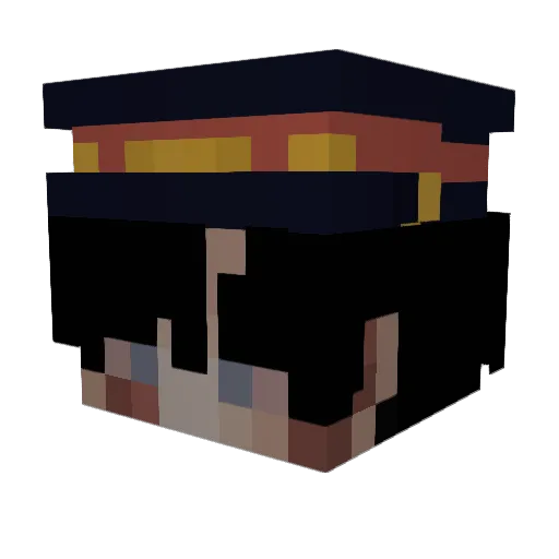 GucciHigh Minecraft avatar head, 3D render