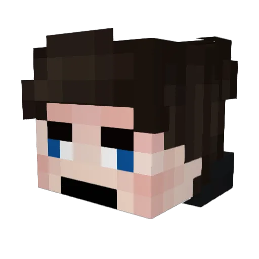 GucciLlama12 Minecraft avatar head, 3D render