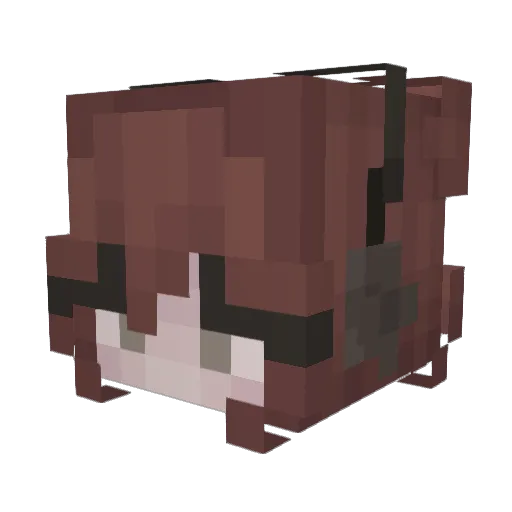 GucciWaffles Minecraft avatar head, 3D render