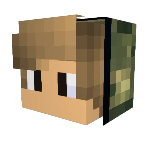 Gucci_Danger_ Minecraft avatar head, 3D render