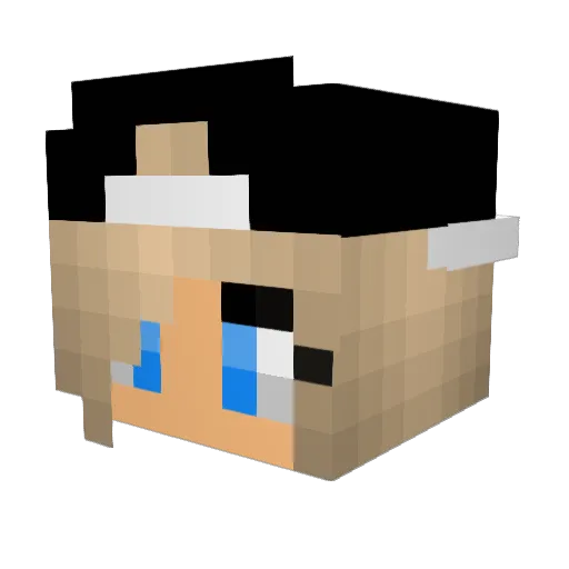 Gucci_The_Dog Minecraft avatar head, 3D render