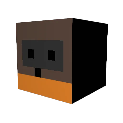 Gucci_Vuitton Minecraft avatar head, 3D render
