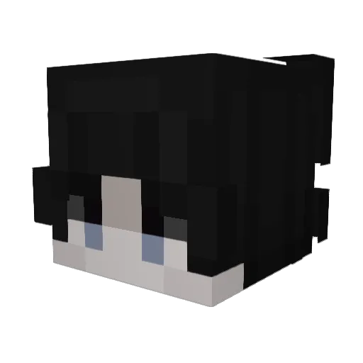 Guccih Minecraft avatar head, 3D render