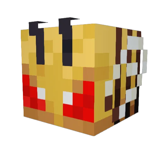 Guccinq Minecraft avatar head, 3D render