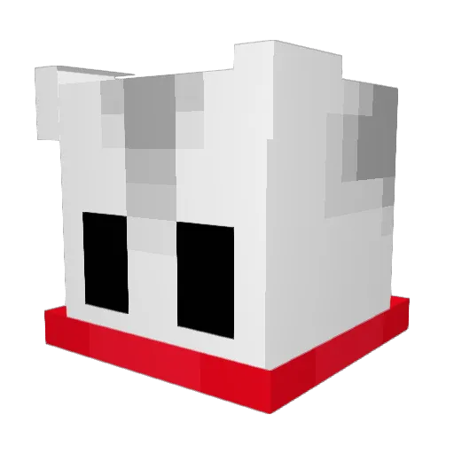 GuchiARG Minecraft avatar head, 3D render