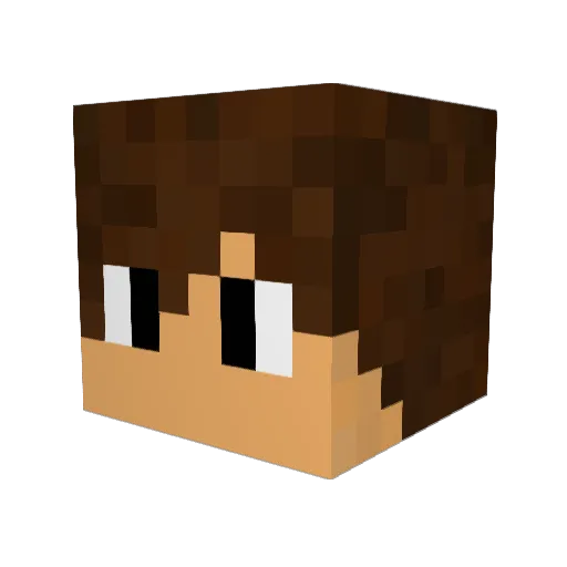 Guchito14 Minecraft avatar head, 3D render