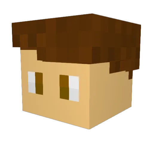 GucioGuci0 Minecraft avatar head, 3D render