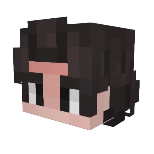 Guckkii Minecraft avatar head, 3D render