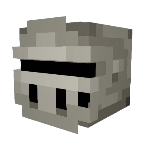 Guckss Minecraft avatar head, 3D render